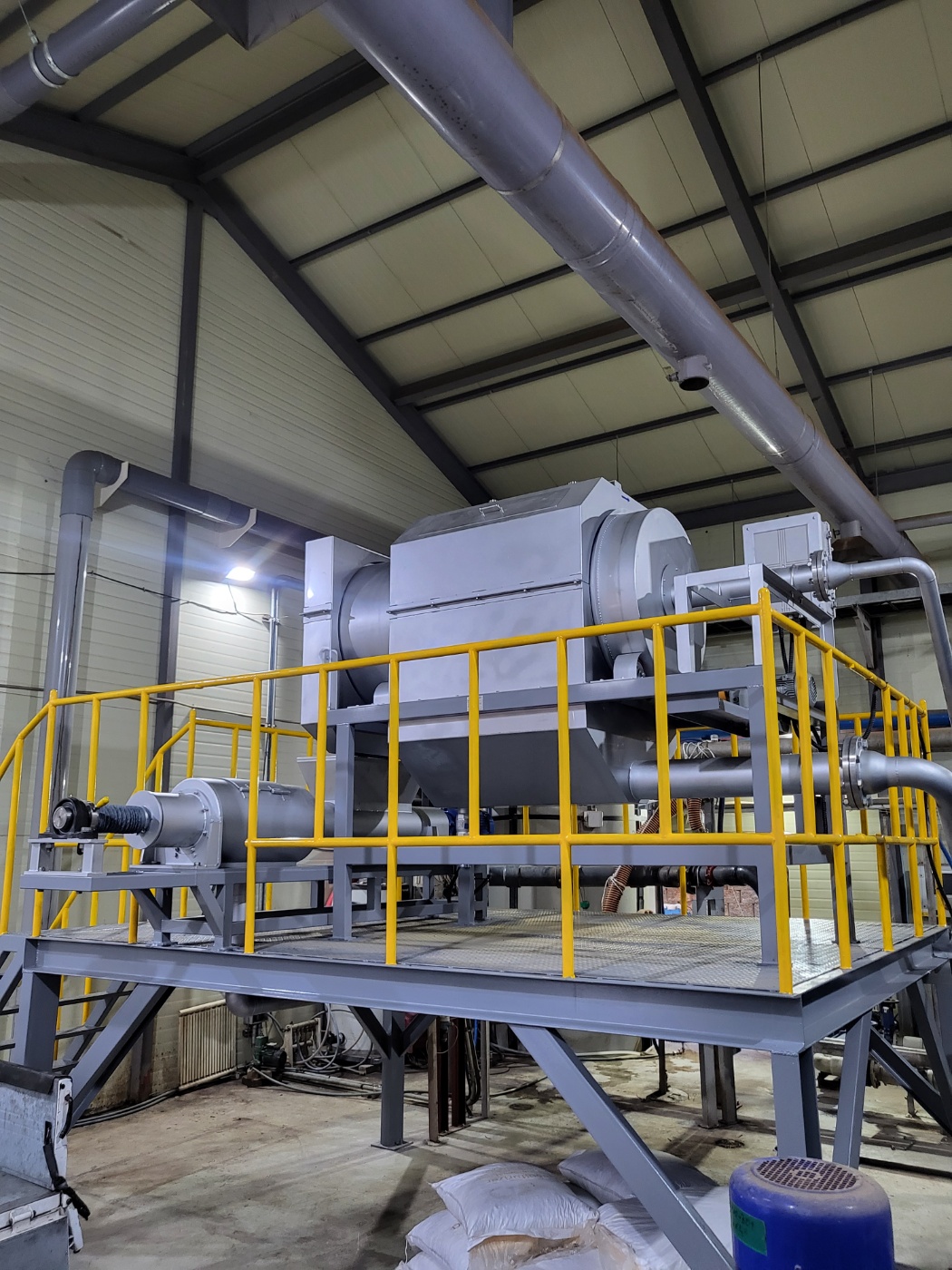 드럼스크린 + 스크류프레스